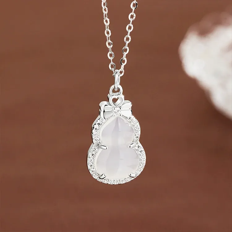 Chongqing Gold Store Chalcedony Necklaces Women's-2