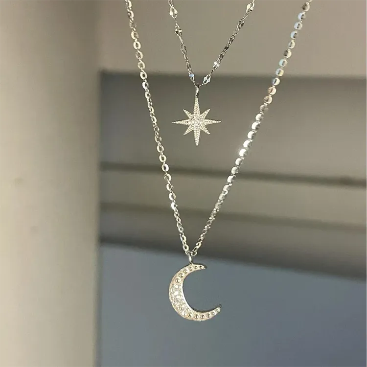 Chongqing Gold Store S925 Silver Necklaces Unisex-2
