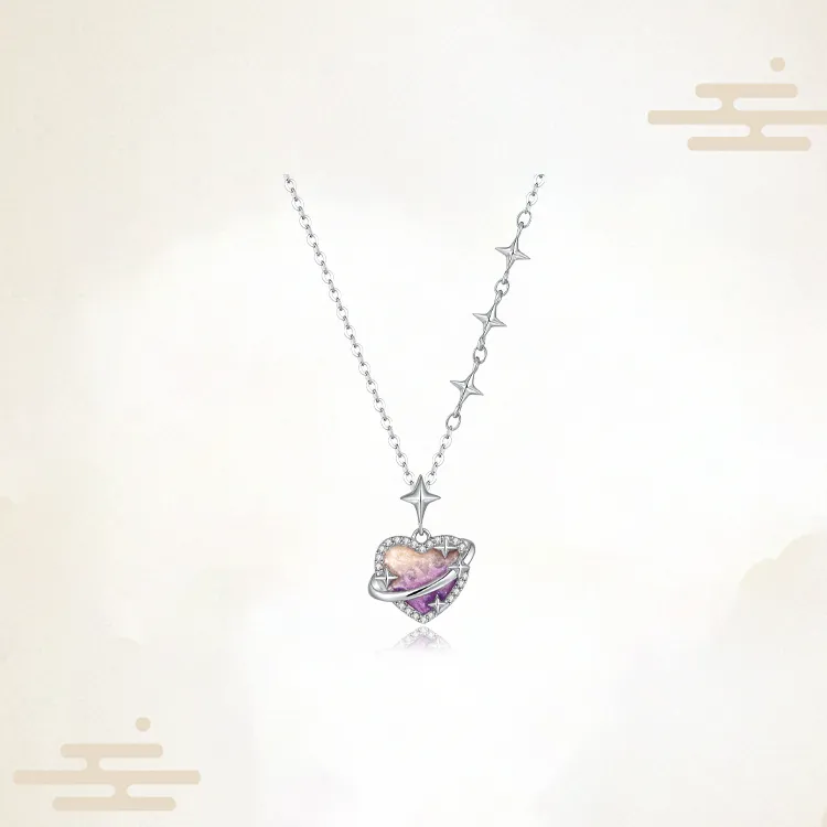 Chongqing Gold Store S925 Silver Necklaces Women's-3