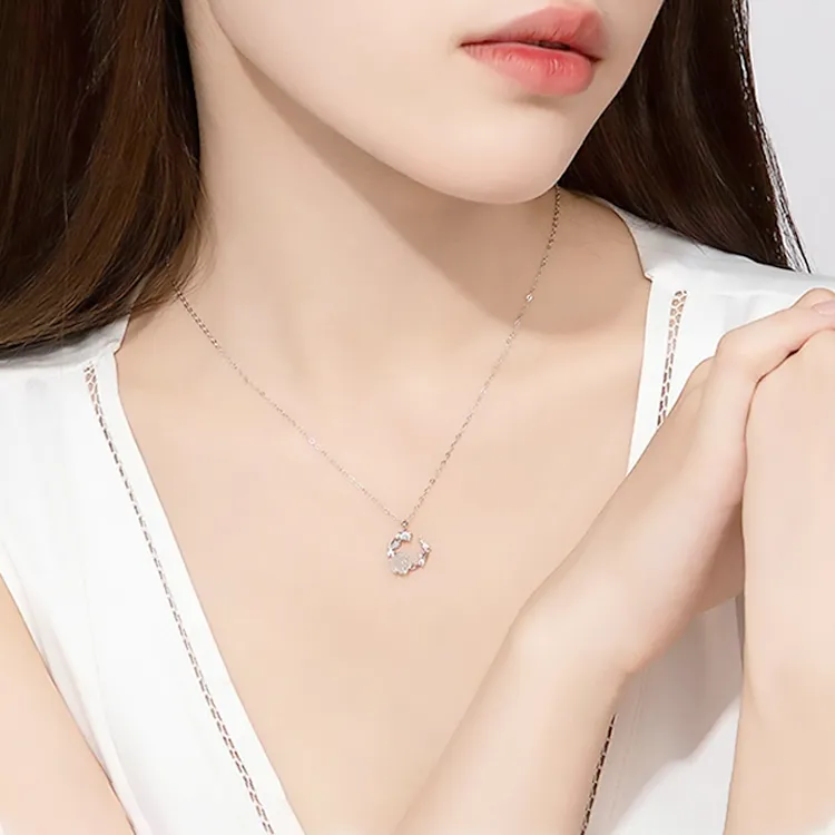 Chongqing Gold Store S925 Silver Necklaces Unisex-3