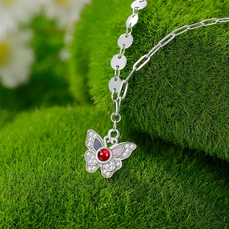 Chongqing Gold Store S925 Silver Necklaces Women's-6