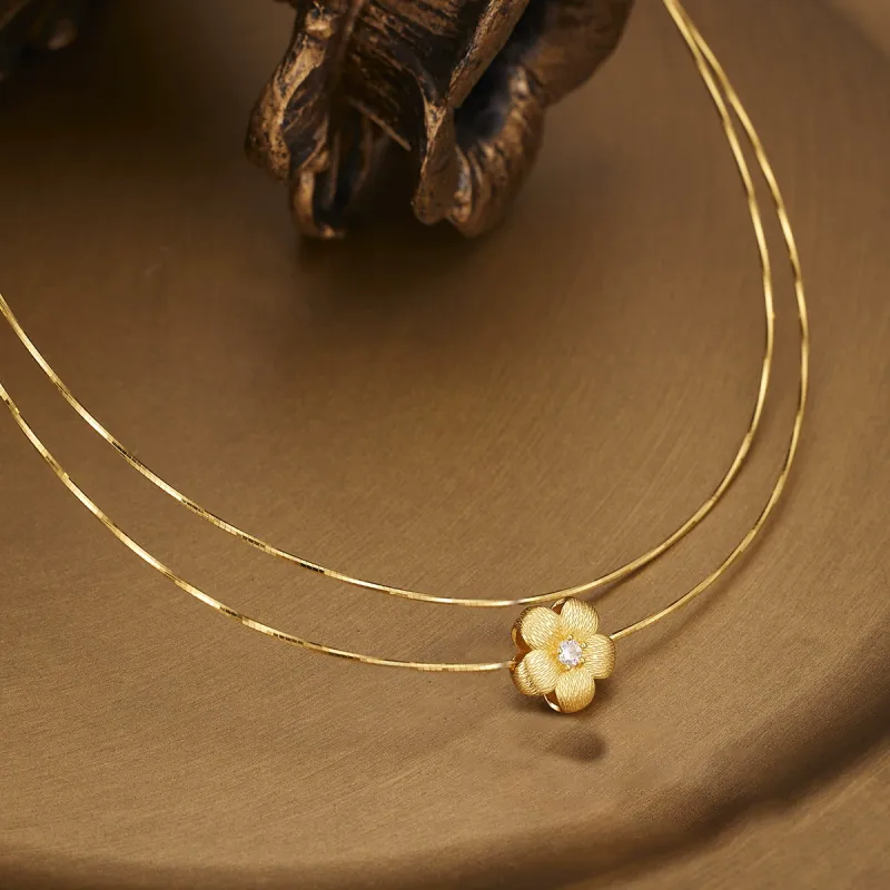 Chongqing Gold Store S925 Silver Necklaces Women's-1