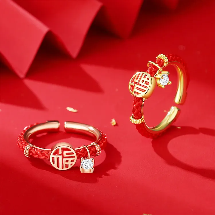 Chongqing Gold Store S925 Silver Rings Unisex-4