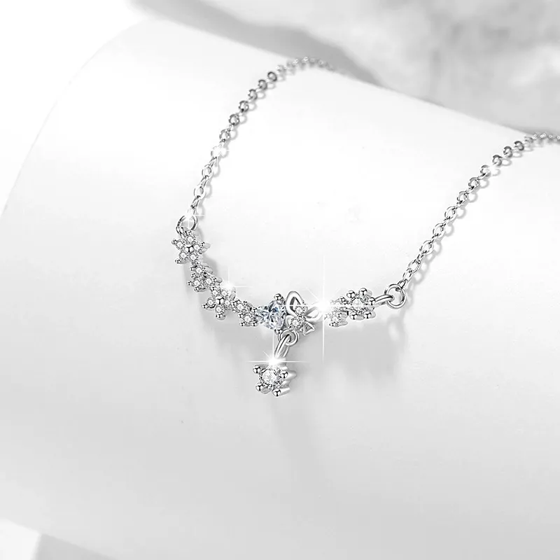Chongqing Gold Store S925 Silver Necklaces Women's-3