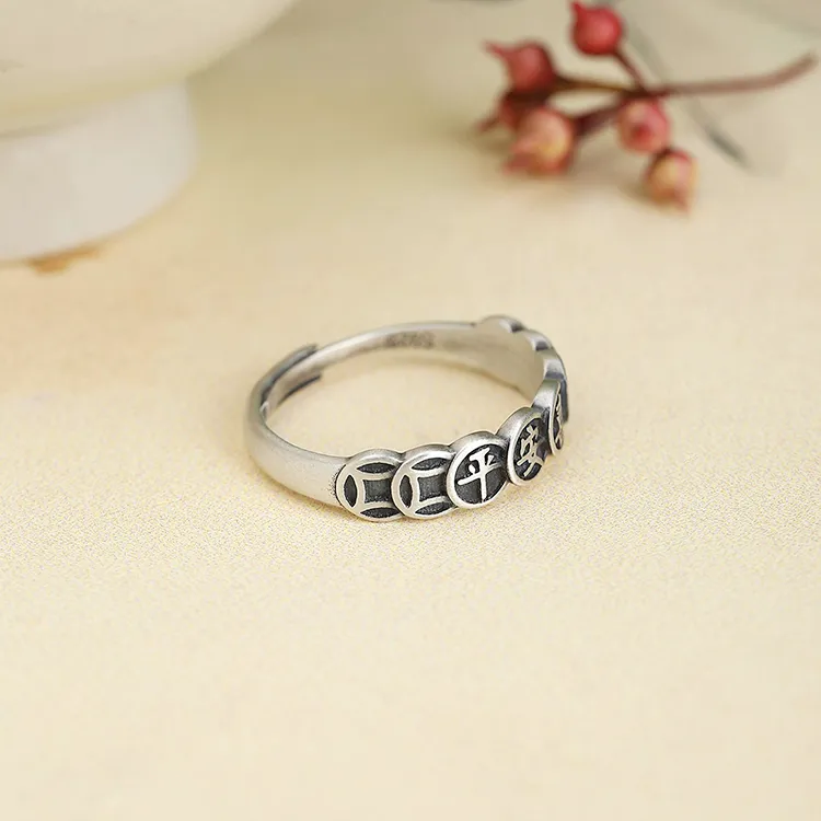 Chongqing Gold Store S925 Silver Rings Unisex-1