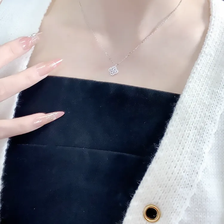 Chongqing Gold Store S925 Silver Necklaces Women's-3