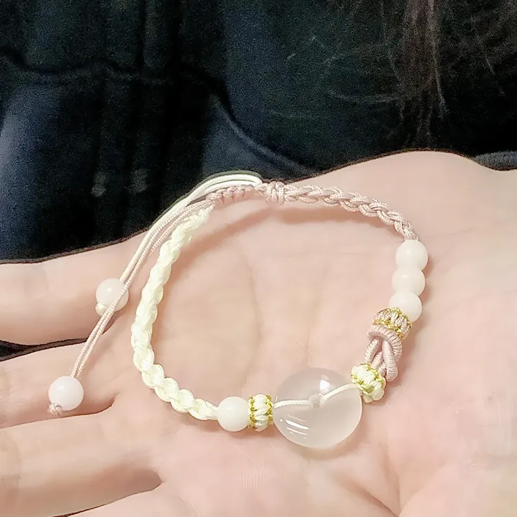 Chongqing Gold Store Chalcedony Jade Bracelets Unisex-1