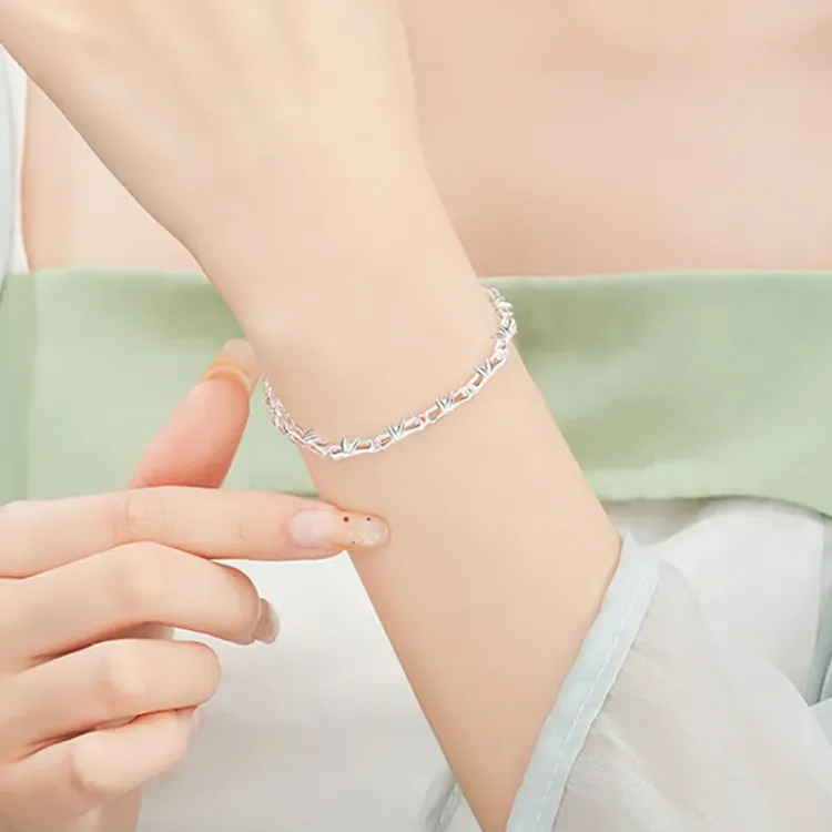 Chongqing Gold Store S999 Fine Silver Bracelets Unisex-1