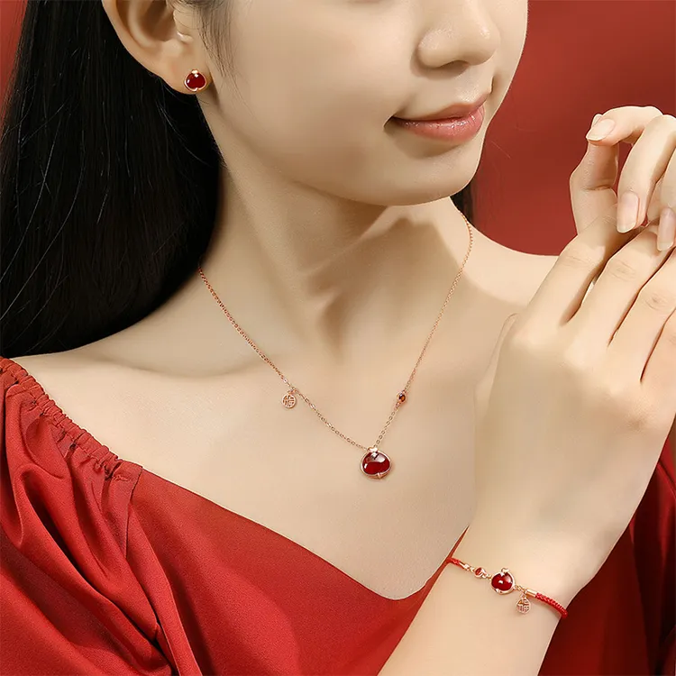 Chongqing Gold Store Agate Bracelets Women's-2