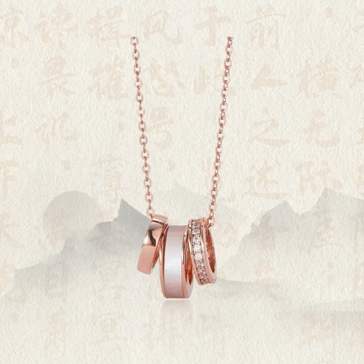 Chongqing Gold Store S925 Silver Necklaces Women's-4