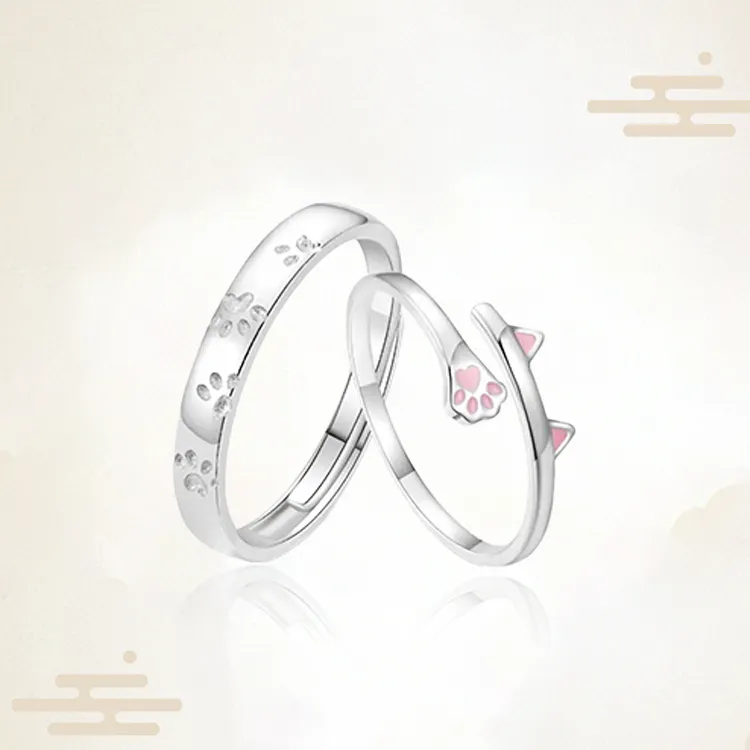 Chongqing Gold Store S925 Silver Rings Unisex-4