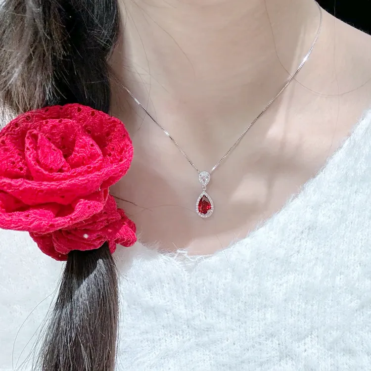 Chongqing Gold Store S925 Silver Necklaces Women's-2