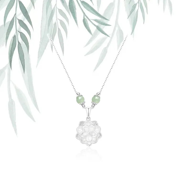 Chongqing Gold Store 999 Fine Silver Necklaces Women's-2