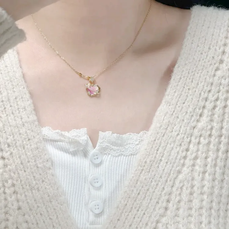 Chongqing Gold Store S925 Silver Necklaces Women's-4