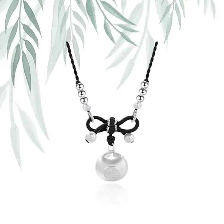 Chongqing Gold Store S999 Fine Silver Necklaces Women's-4