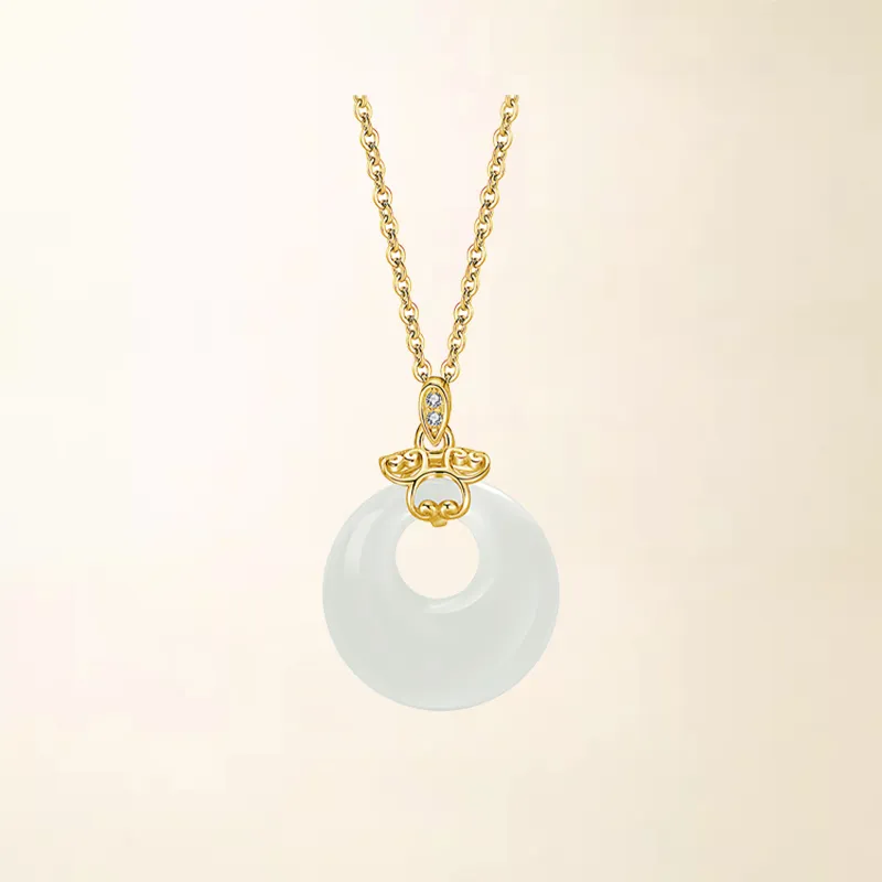 Chongqing Gold Store Chalcedony Necklaces Women's-1