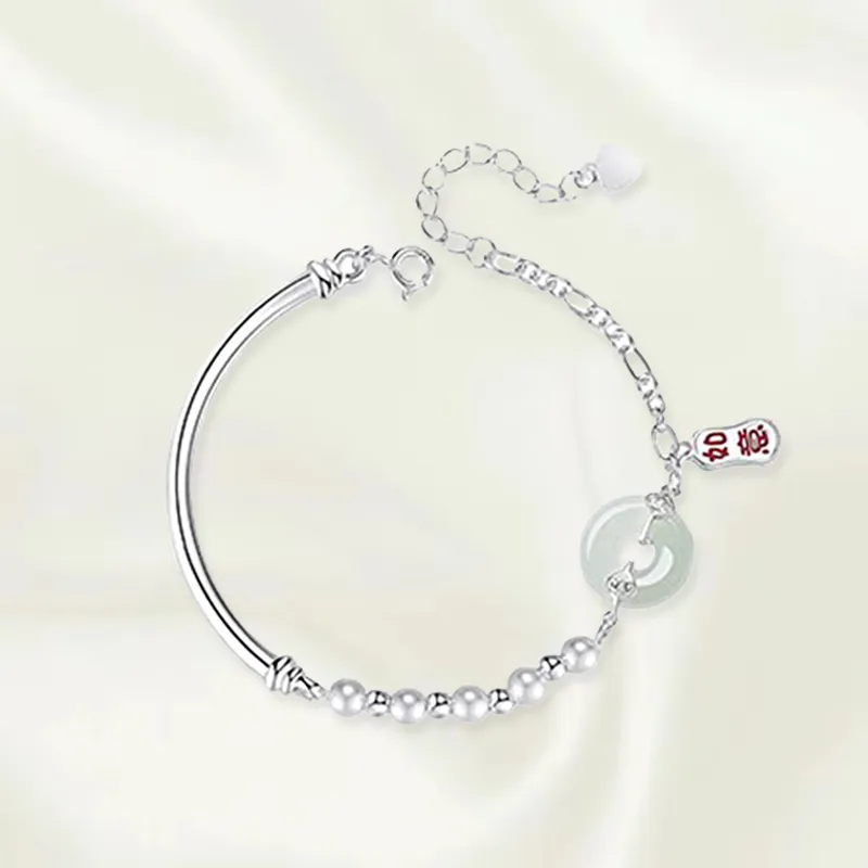 Chongqing Gold Store S925 Silver Bracelets Women's-3