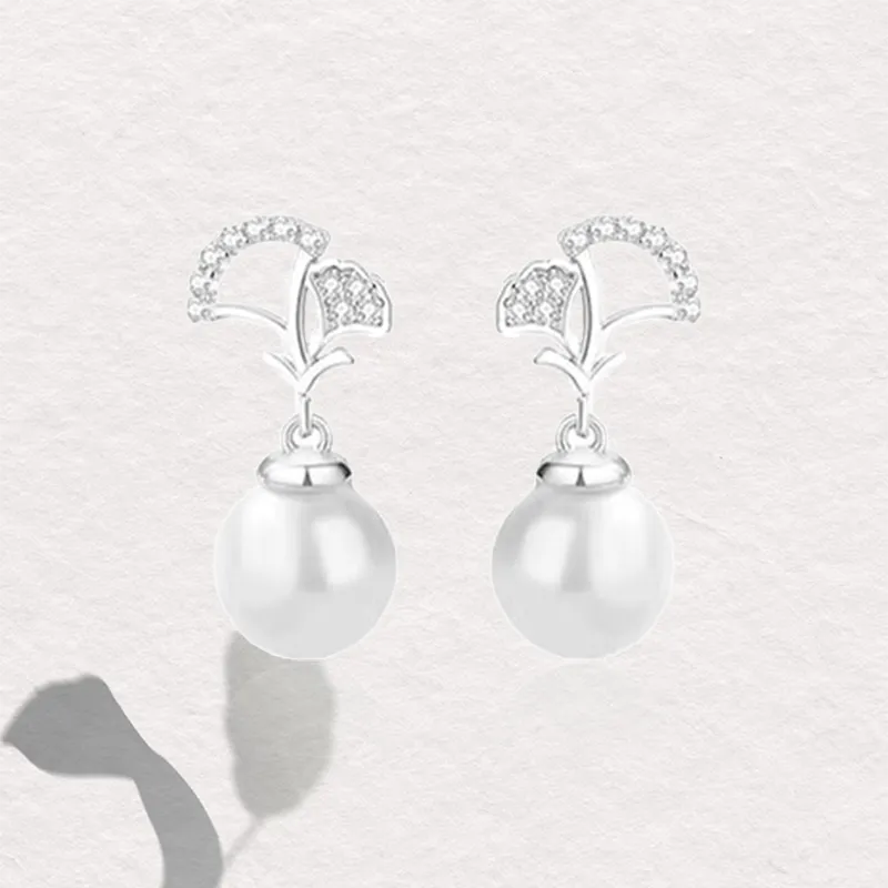 Chongqing Gold Store S925 Silver Earrings Unisex-2