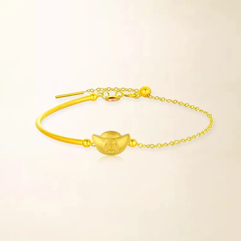 Chongqing gold store Gold Bracelet Unisex-4