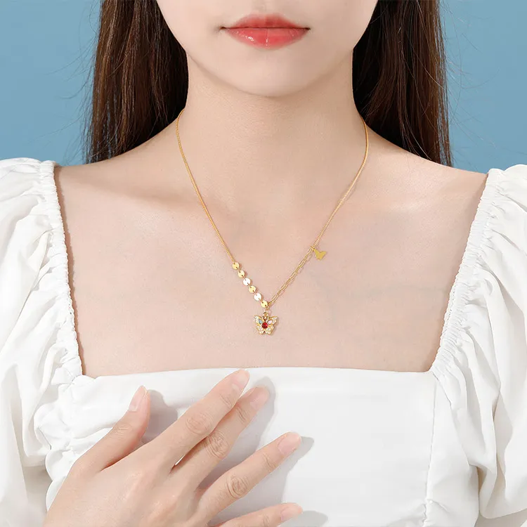 Chongqing Gold Store S925 Silver Necklaces Women's-1