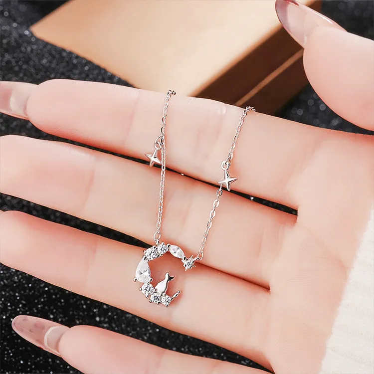 Chongqing Gold Store S999 Fine Silver Necklaces Women's-2