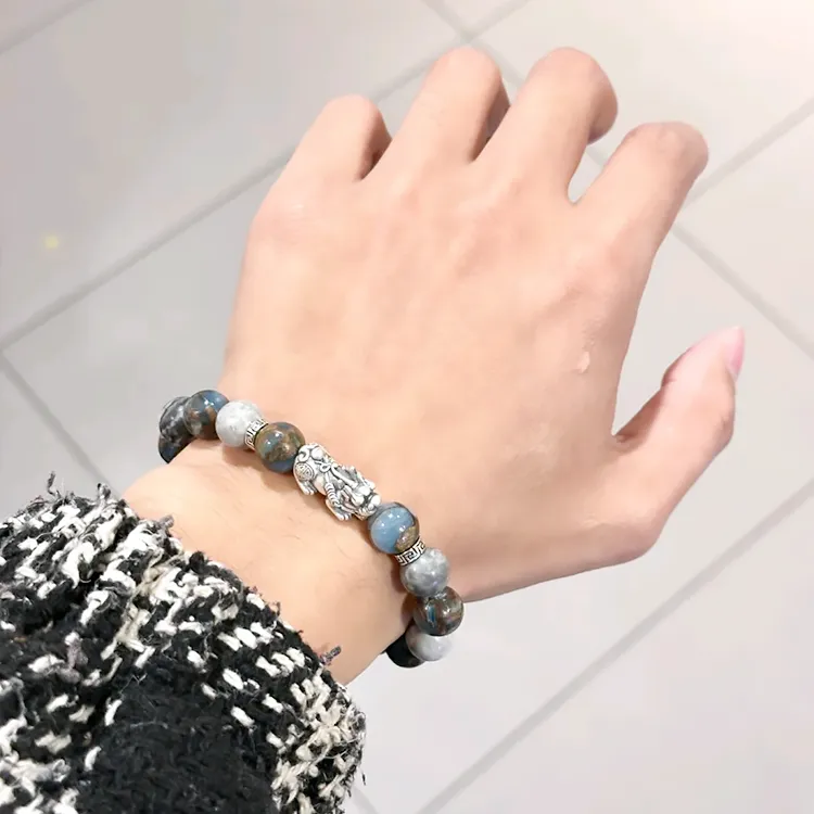 Chongqing Gold Store Map Stone Bracelets Men's-3