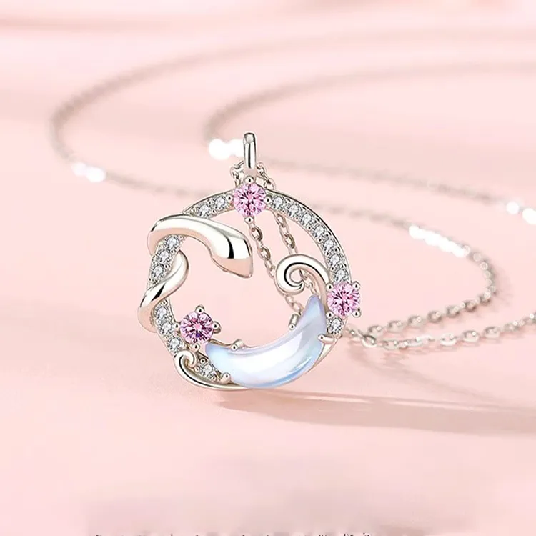 Chongqing Gold Store S925 Silver Necklaces Women's-2