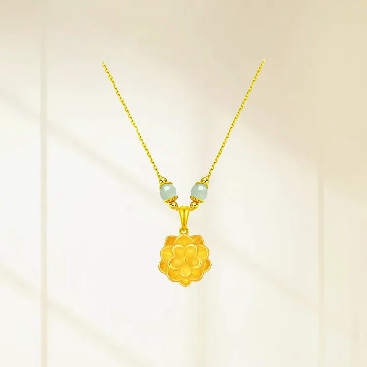 Chongqing Gold Store 999 Fine Silver Necklaces Women's-3