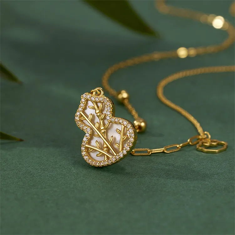Chongqing Gold Store S925 Silver/Cubic Zirconia Necklaces Unisex-1