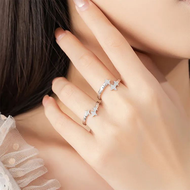 Chongqing Gold Store S925 Silver Rings Unisex-2