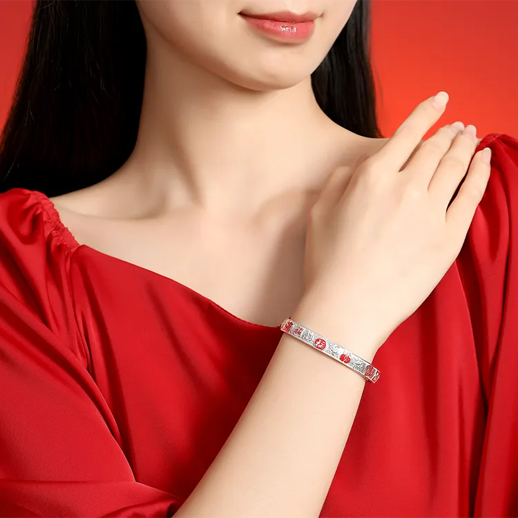 Chongqing Gold Store S999 Fine Silver Sterling Silver Bracelets Women's-1