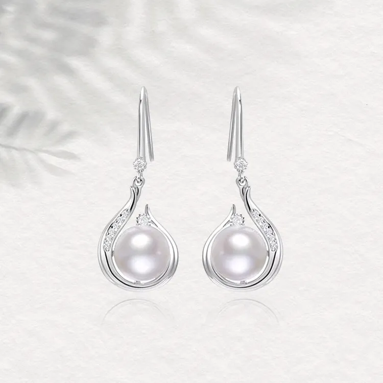 Chongqing Gold Store S925 Silver Earrings Women's-1