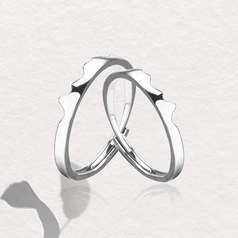Chongqing Gold Store S925 Silver Rings Unisex-3
