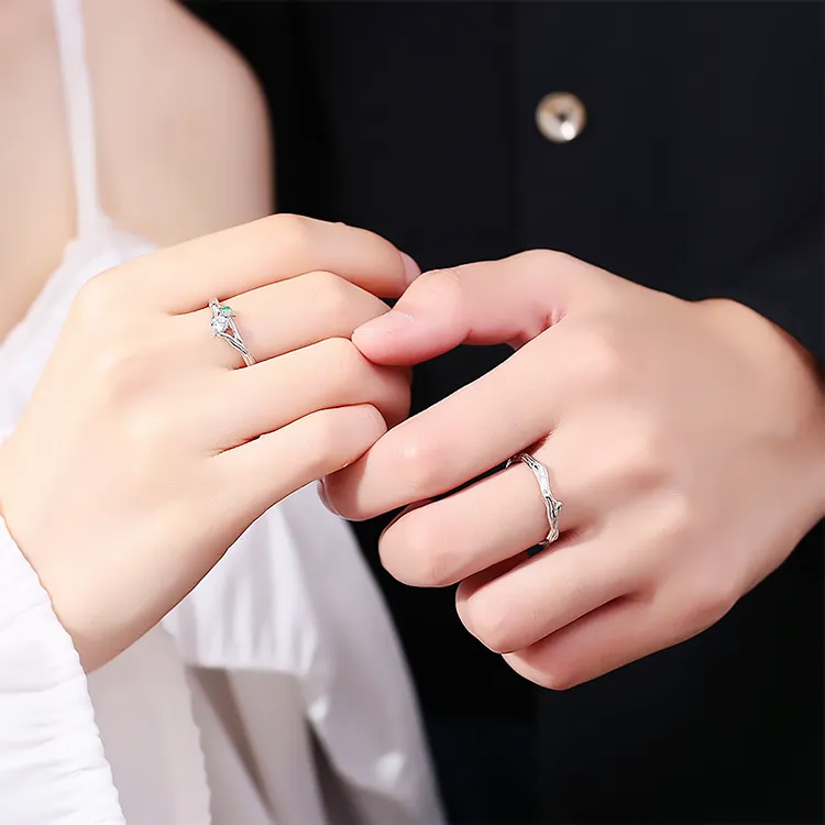 Chongqing Gold Store S999 Fine Silver Rings Unisex-3