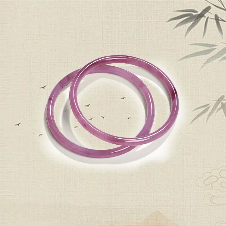 Chongqing Gold Store Chalcedony Bangles Unisex-13