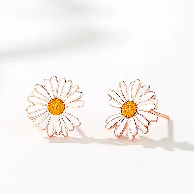 Chongqing Gold Store S925 Silver Stud Earrings Women's-2