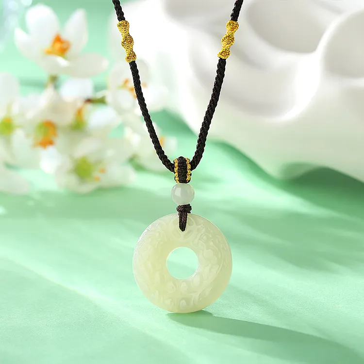 Chongqing Gold Store Chalcedony Necklaces Unisex-2