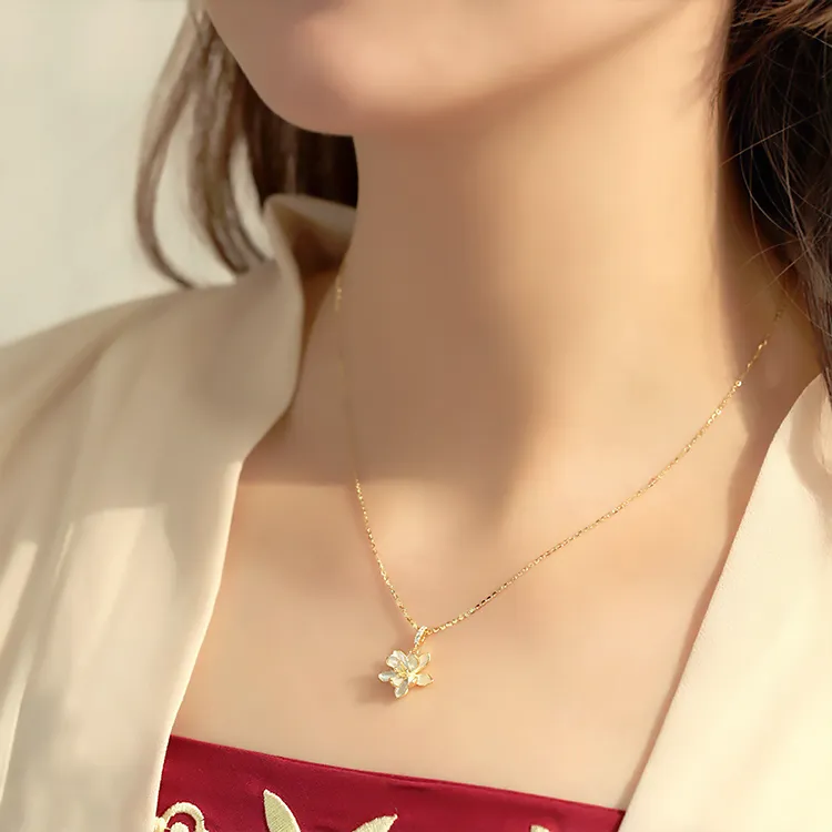 Chongqing Gold Store S925 Silver Necklaces Women's-3