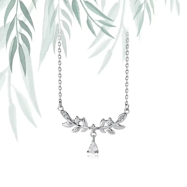 Chongqing Gold Store S999 Fine Silver Necklaces Women's-4