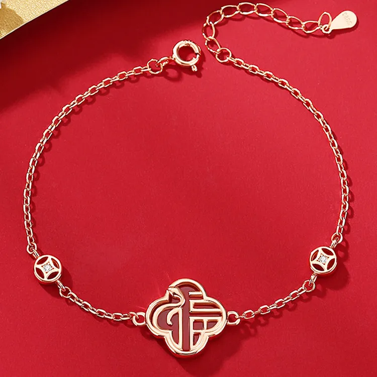 Chongqing Gold Store S925 Silver Bracelets Unisex-1