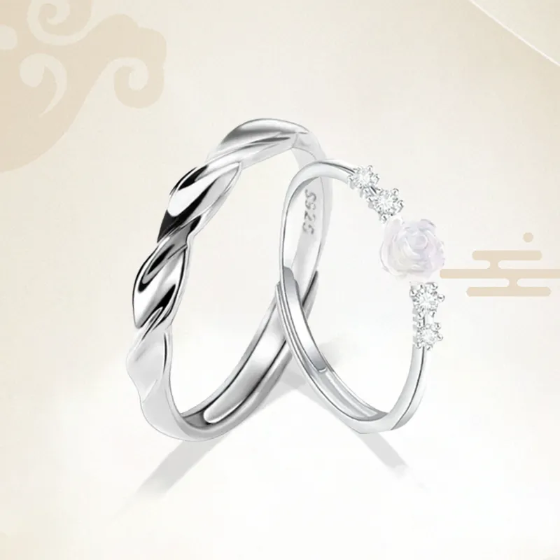 Chongqing Gold Store S925 Silver Rings Unisex-4