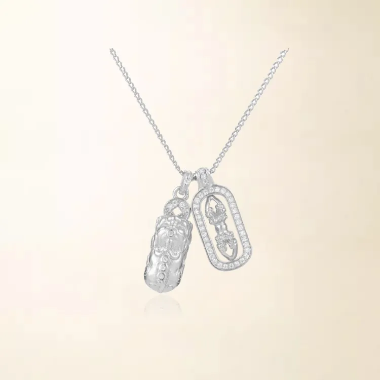 Chongqing Gold Store S925 Silver Necklaces Unisex-1