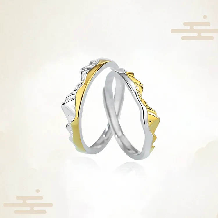 Chongqing Gold Store S925 Silver Rings Unisex-4