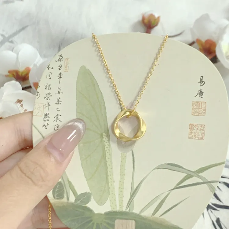 Chongqing Gold Store S999 Fine Silver Necklaces Women's-4