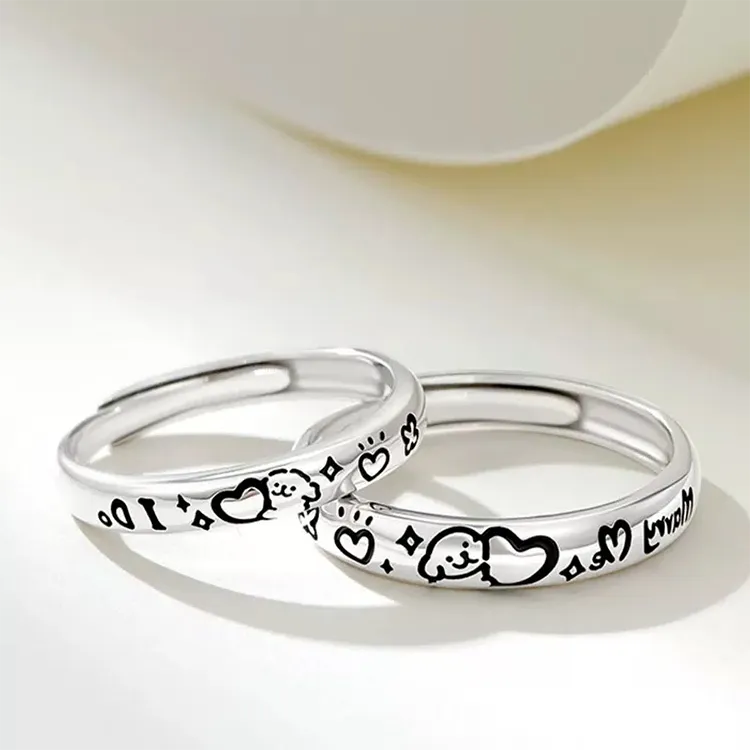 Chongqing Gold Store S925 Silver Rings Unisex-2