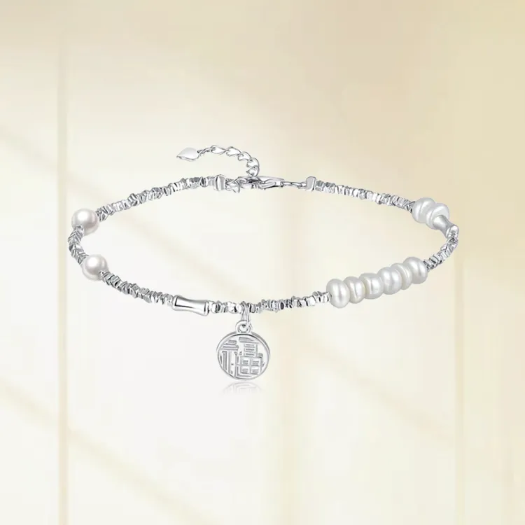 Chongqing Gold Store S925 Silver Bracelets Women's-5