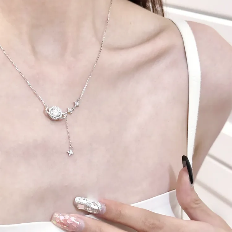 Chongqing Gold Store S925 Silver Necklaces Unisex-3