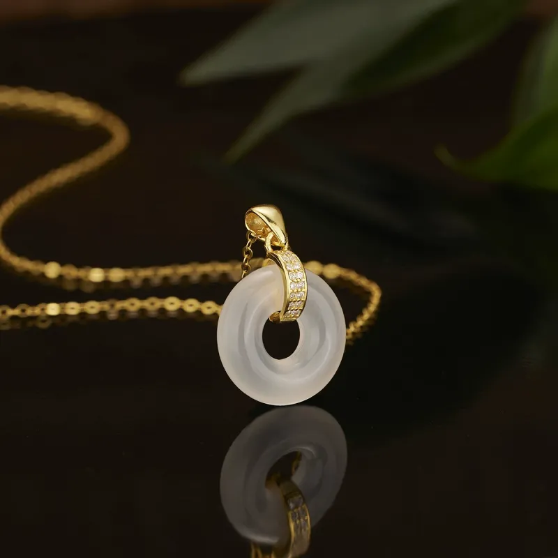 Chongqing Gold Store Chalcedony Necklaces Women's-1