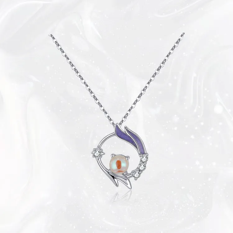 Chongqing Gold Store S925 Silver Necklaces Women's-2