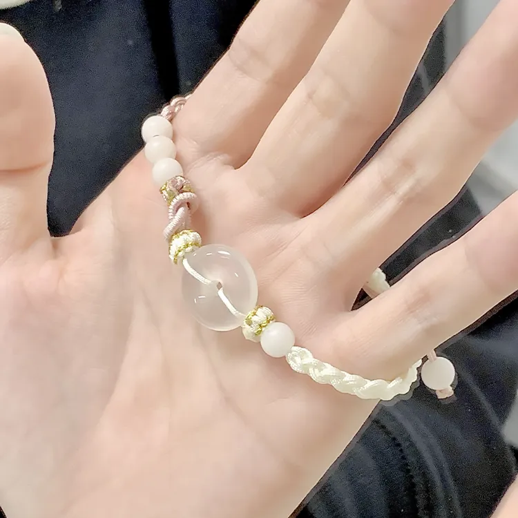 Chongqing Gold Store Chalcedony Jade Bracelets Unisex-2